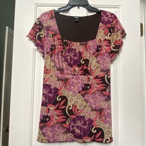 Style & Co. Floral Top 1X